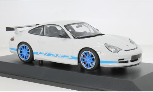 Porsche 996 GT3 RS 1/18 Minichamps 911 weiss/blau 2002 1:18 modellautos