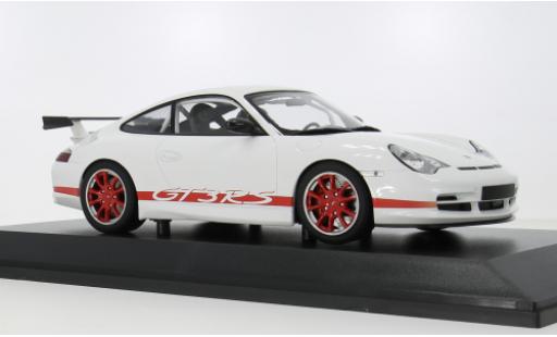 Porsche 996 GT3 RS 1/18 Minichamps 911 weiss/rot 2002 1:18 modellautos