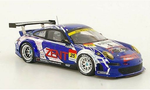 Porsche 911 GT3 1/43 Ebbro R No.25 Zent - Fujita Super GT300 2011 / T.Tsuchiya modellautos