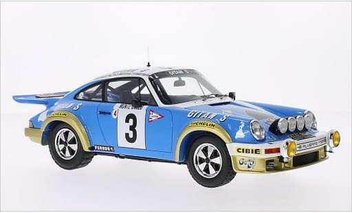 Porsche 911 Base 1/18 Spark No.3 Gitanes Rallye Monte-Carlo 1978 modellautos