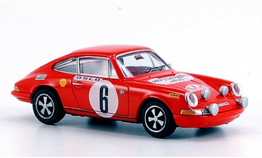 Porsche 911 Base 1/87 Brekina rot Sieger Rallye Monte Carlo 1970 modellautos