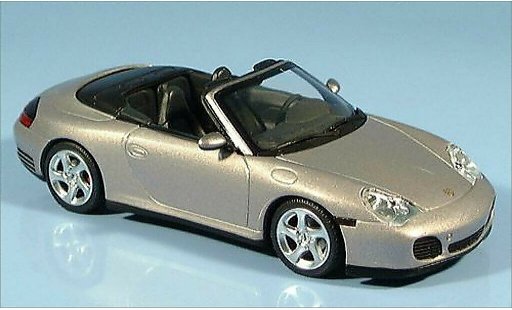 Porsche 911 S 1/43 Minichamps S4 Cabrio mettalic grau CA 2003 modellautos