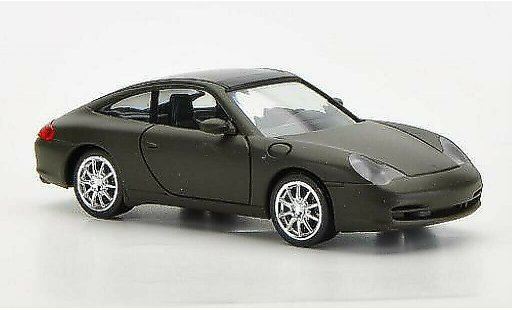 Porsche 911 Targa 1/87 Herpa mattoliv mit Chromfelgen modellautos