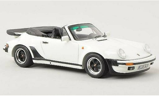 Porsche 911 Turbo 1/43 Spark 3.3 Cabrio weiss 1989 modellautos