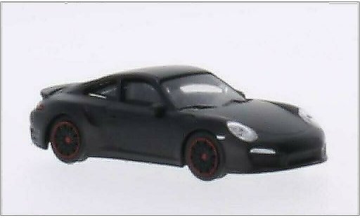 Porsche 911 Turbo 1/64 Schuco matt-schwarz modellautos