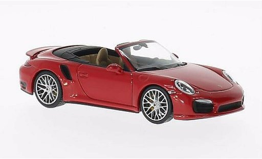 Porsche 911 Turbo S 1/43 Minichamps Cabrio rot 2013 modellautos