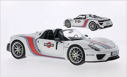 Porsche 918 Martini 1/18 Minichamps Spyder weiss/Dekor 2013 modellautos
