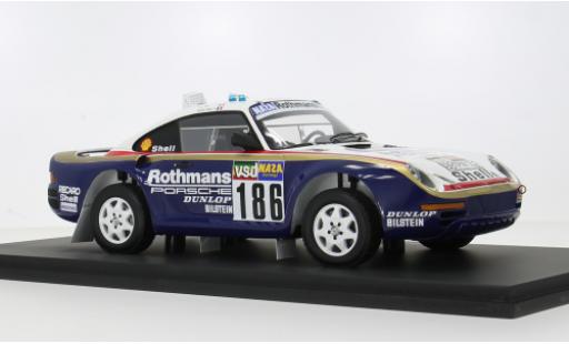 Porsche 959 1/18 Spark Rally Paris Dakar 1986 #186 R.Metge/D.Lemoine 1:18 modellautos