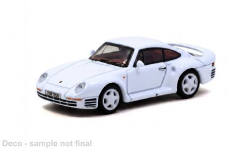 Porsche 959 1/64 Tarmac Works weiss 1989 1:64 modellautos