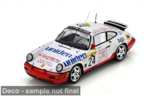 Porsche 964 1/43 Spark Carrera 2 weiss/rot 24h Spa 1991 #24 P. de Creane/H. Huysman 1:43 modellautos