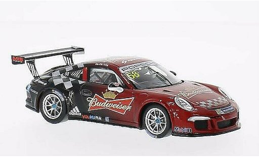 Porsche 911 GT3 Cup 1/43 Spark No.58 Budweiser PCCA 2014 modellautos
