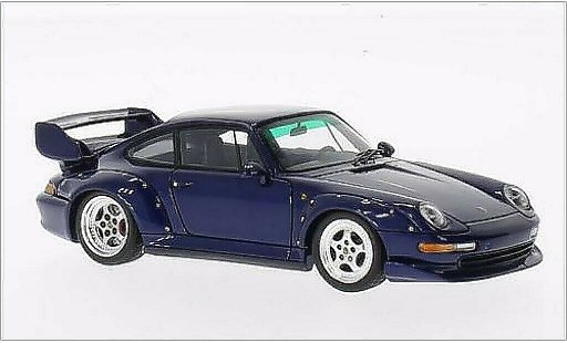 Porsche 911 Base 1/43 Spark GT mettalic blau 1995 modellautos