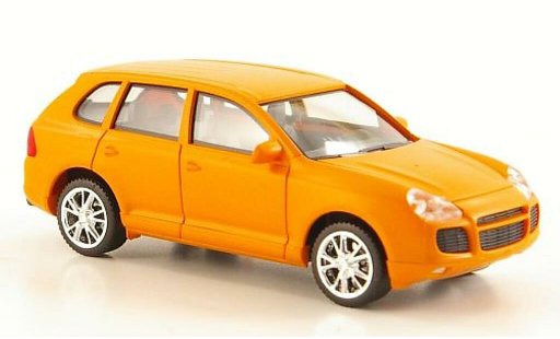 Porsche Cayenne Turbo 1/87 Herpa mattorange modellautos