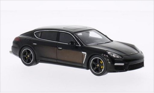 Porsche Panamera Base 1/43 Spark Exclusive Series schwarz/braun 2014 modellautos