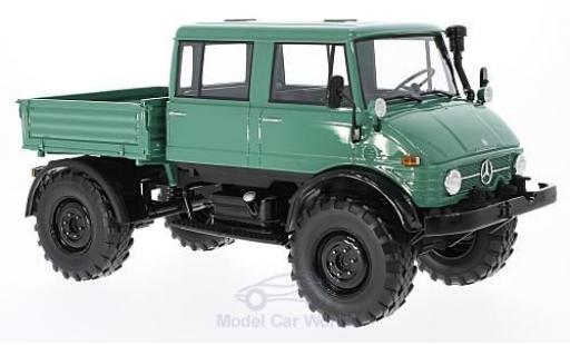 Modellautos Mercedes Unimog 1/18 Premium ClassiXXs 416 DoKa grün/schwarz 1975 Mercedes Unimog 1/18 Premium ClassiXXs 416 DoKa grün/schwarz 1975 modellautos