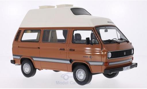 Volkswagen T3 1/18 Premium ClassiXXs a Westfalia Joker braun/matt-weiss Hochdach ohne Vitrine modellautos