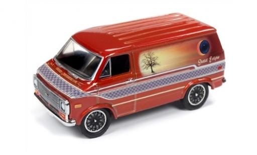 Chevrolet Van 1/64 Racing Champions mettalic orange/Dekor 1975 modellautos