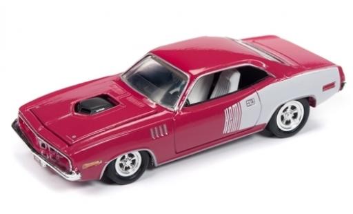 Plymouth Barracuda 1/64 Racing Champions rosa/weiss 1971 modellautos