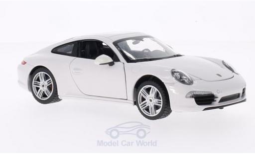 Porsche 911 1/24 Rastar Carrera S weiss modellautos