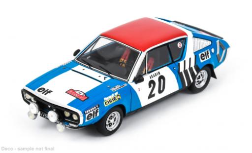 Renault 17 1/43 Spark Rally Monte Carlo 1975 #20 J.F.Piot/J.De Alexandris 1:43 modellautos