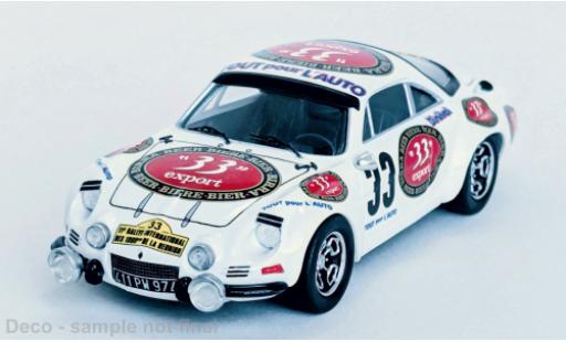 Alpine A110 1/43 Trofeu Renault Tour Auto 1981 #33 M.Lallemand/J.C.Pradines 1:43 modellautos