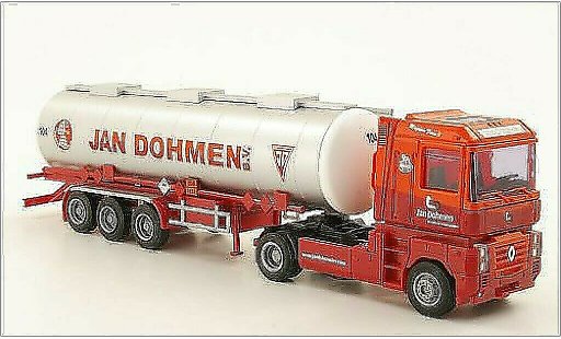 Renault Magnum Base 1/87 AWM Jan Dohmen Tank-Sattelzug modellautos