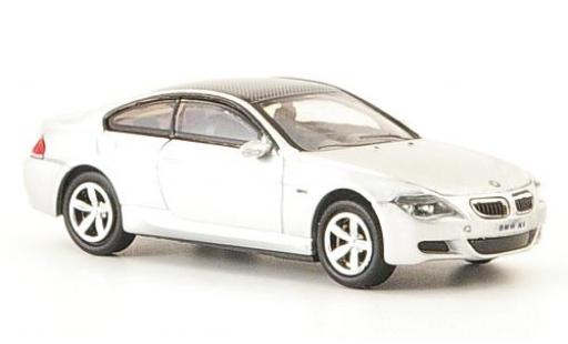 Bmw M6 1/87 Ricko silber 2006 modellautos