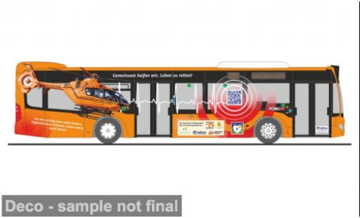 Mercedes Citaro 1/87 Rietze 2015 rebus Rostock - Rettungsbus 1:87 modellautos