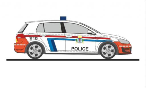 Volkswagen Golf 1/87 Rietze VII GTI Police (LU) modellautos