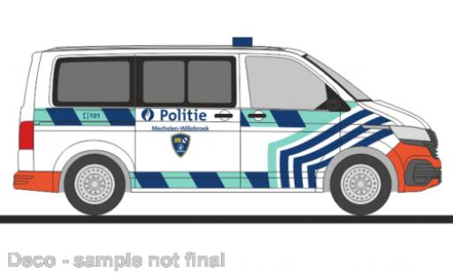 Modellautos Volkswagen T6 1/87 Rietze .1 bus Politie Mechelen (BE) Volkswagen T6 1/87 Rietze .1 bus Politie Mechelen (BE) modellautos