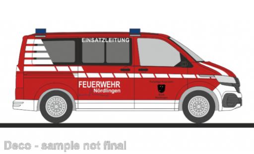 Modellautos Volkswagen T6 1/87 Rietze .1 bus pompiers Nördlingen Volkswagen T6 1/87 Rietze .1 bus pompiers Nördlingen modellautos