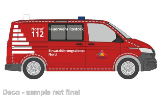 Modellautos Volkswagen T6 1/87 Rietze .1 pompiers Rostock Volkswagen T6 1/87 Rietze .1 pompiers Rostock modellautos
