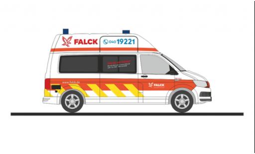 Modellautos Volkswagen T6 1/87 Rietze Falck services de secours Hamburg Volkswagen T6 1/87 Rietze Falck services de secours Hamburg modellautos
