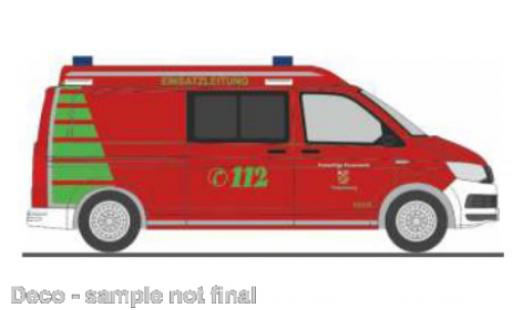 Modellautos Volkswagen T6 1/87 Rietze pompiers Petersberg Volkswagen T6 1/87 Rietze pompiers Petersberg modellautos