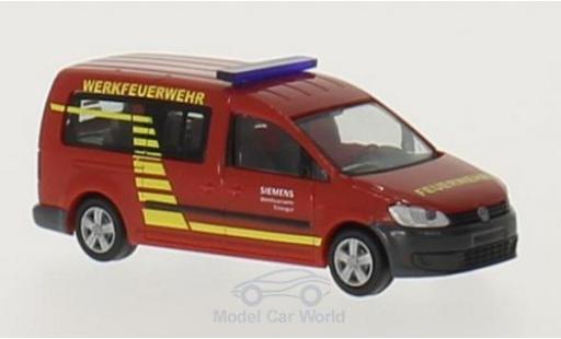 Modellautos Volkswagen Caddy 1/87 Rietze Maxi Werkfeuerwehr Siemens Erlangen Volkswagen Caddy 1/87 Rietze Maxi Werkfeuerwehr Siemens Erlangen modellautos