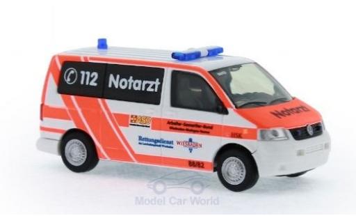 Modellautos Volkswagen T5 1/87 Rietze Notarzt ASB KV Wiesbaden 2003 Volkswagen T5 1/87 Rietze Notarzt ASB KV Wiesbaden 2003 modellautos