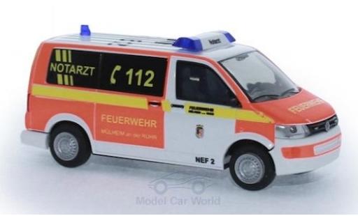 Modellautos Volkswagen T5 1/87 Rietze Notarzt Feuerwehr Mühlheim/Ruhr Volkswagen T5 1/87 Rietze Notarzt Feuerwehr Mühlheim/Ruhr modellautos