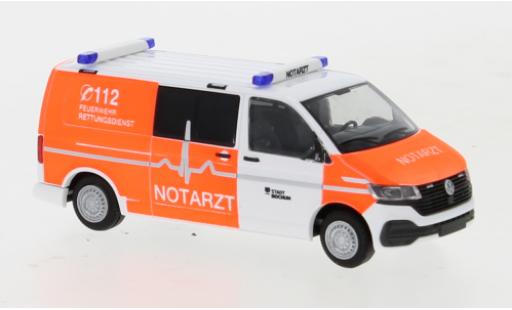 Modellautos Volkswagen T6 1/87 Rietze .1 Feuerwehr Bochum Notarzt plus long empattement Volkswagen T6 1/87 Rietze .1 Feuerwehr Bochum Notarzt plus long empattement modellautos