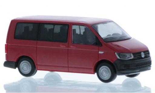 Modellautos Volkswagen T6 1/87 Rietze Bus rot court- empattement Volkswagen T6 1/87 Rietze Bus rot court- empattement modellautos