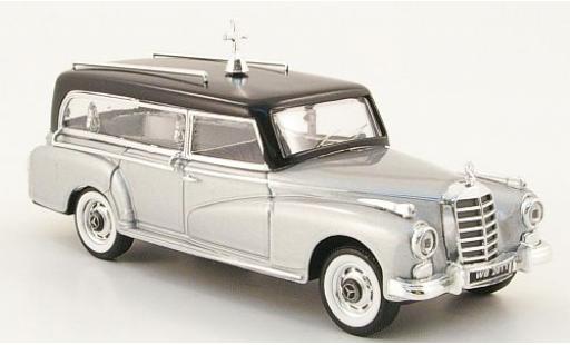 Mercedes 300 1/43 Rio D silber/schwarz 1960 Corbillard modellautos