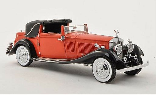 Rolls Royce Phantom 1934 1/43 Neo II Owen Sedanca Coupe Gurney Nutting (64PY) rot/schwarz RHD modellautos