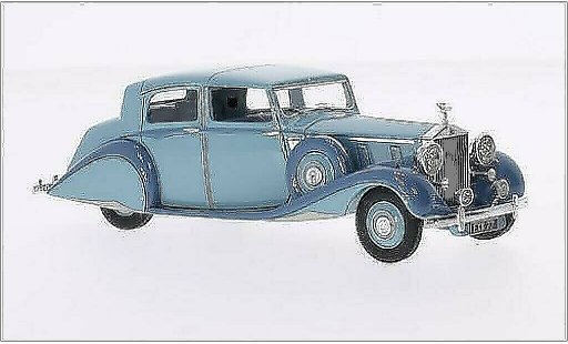 Rolls Royce Phantom Hooper 1/43 Ilario III Sedanca De Ville blau/grau RHD 1938 modellautos