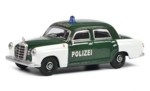 Modellautos Mercedes 180 1/64 Schuco D Ponton weiss/grün Polizei (D)  Mercedes 180 1/64 Schuco D Ponton weiss/grün Polizei (D)  modellautos