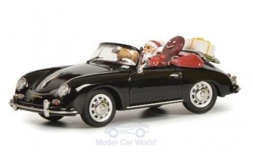 Porsche 356 1/43 Schuco A Cabriolet schwarz Weihnachten 2019 mit Figuren und Ladung modellautos