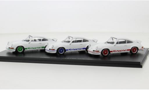 Porsche 911 1/43 Schuco 3er-Set: 50 Jahre Carrera 2.7 RS weiss 1:43 modellautos