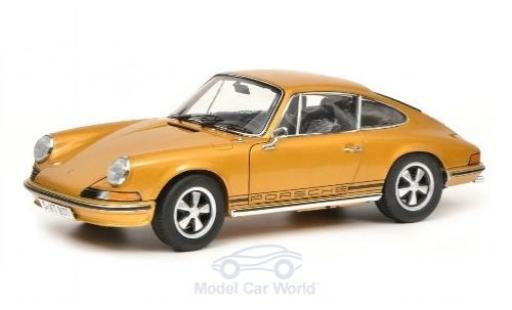 Porsche 911 1/18 Schuco S gold 1973 modellautos