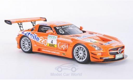 Mercedes SLS 1/43 Schuco AMG GT3 No.4 MS Racing Team Kfzteile24 ADAC GT Masters 2012 Stoll/Dobitsch modellautos