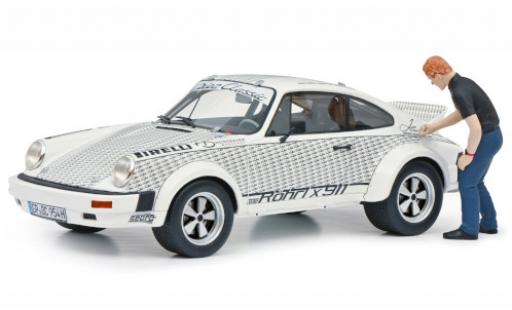 Modellautos Porsche 911 1/18 Schuco Röhrl x weiss/Dekor avec figurine Porsche 911 1/18 Schuco Röhrl x weiss/Dekor avec figurine modellautos