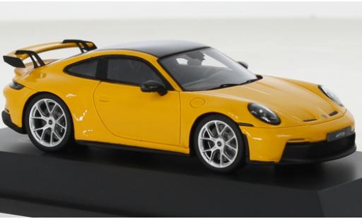 Modellautos Porsche 992 GT3 1/43 Schuco 911  gelb Porsche 992 GT3 1/43 Schuco 911  gelb modellautos