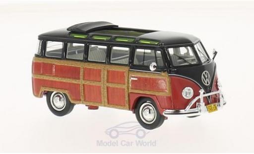 Modellautos Volkswagen T1 B 1/43 Schuco Samba schwarz/Holzoptik Woody Volkswagen T1 B 1/43 Schuco Samba schwarz/Holzoptik Woody modellautos